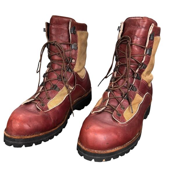 Vintage Danner Sierra Gore-Tex Burgundy Tan Hiking Boot Size 9.5 EE main image 8